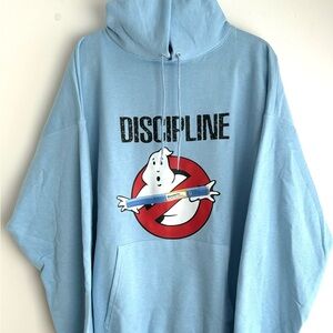 DISCIPLINE “SAY NO TO DRUGS” GHOSTBUSTER HEATHER POWDER BLUE HOODIE